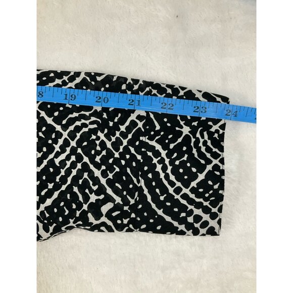 Coldwater Creek Womens M Black White Lightweight Fine Cotton Blouse Shirt Top‎ - Picture 8 of 10